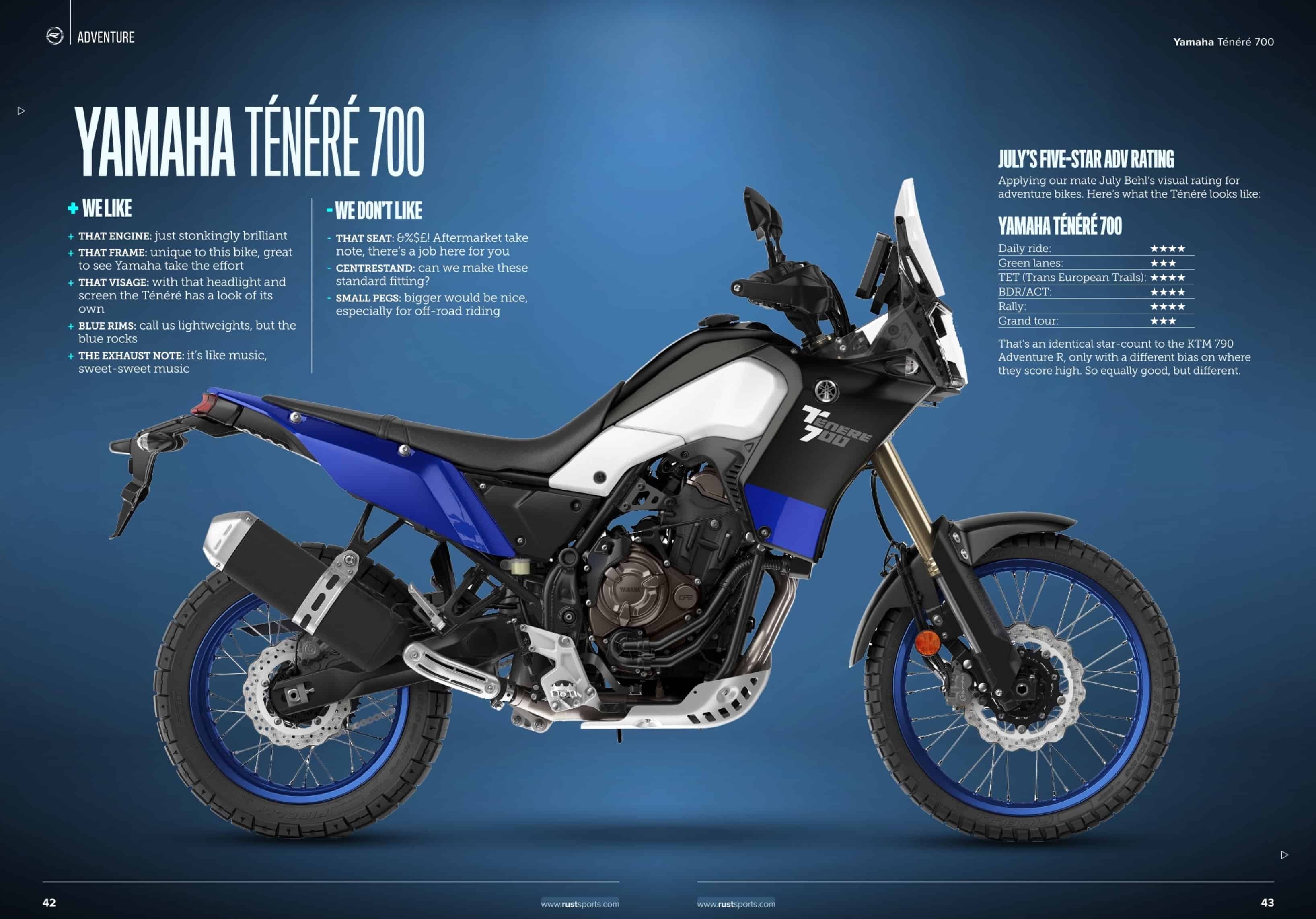 2019 YAMAHA TENERE 700