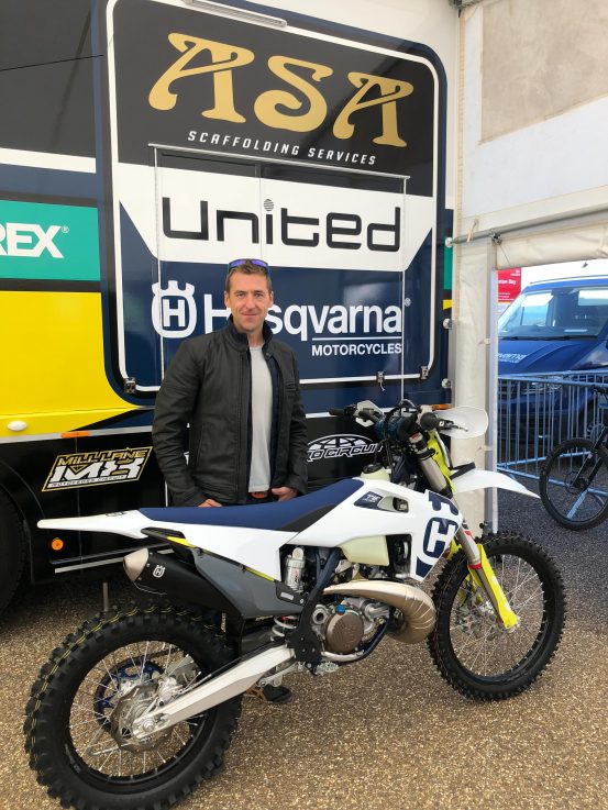 Craig Keyworth Husqvarna Weston Beach Race 2019