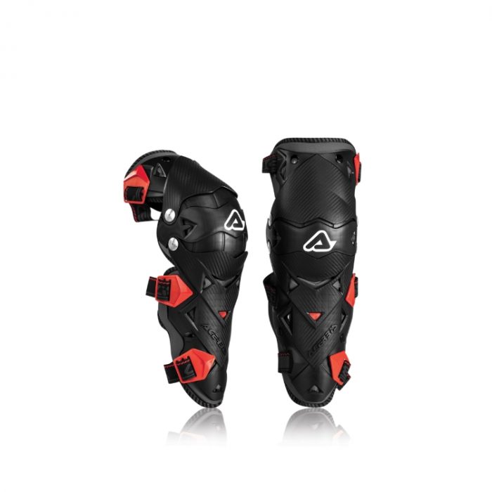 IMPACT EVO 3.0 KNEE GUARDS BLK:RED 21608.323