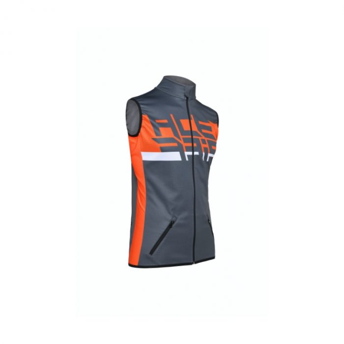 SOFTSHELL X-WIND VEST GREY:ORG 0023441.799.064